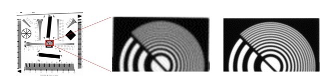 不同分辨率的SWIR图像对比：照明波长1550nm （左图：其他SSS产品，134万有效像素；右图：IMX992）